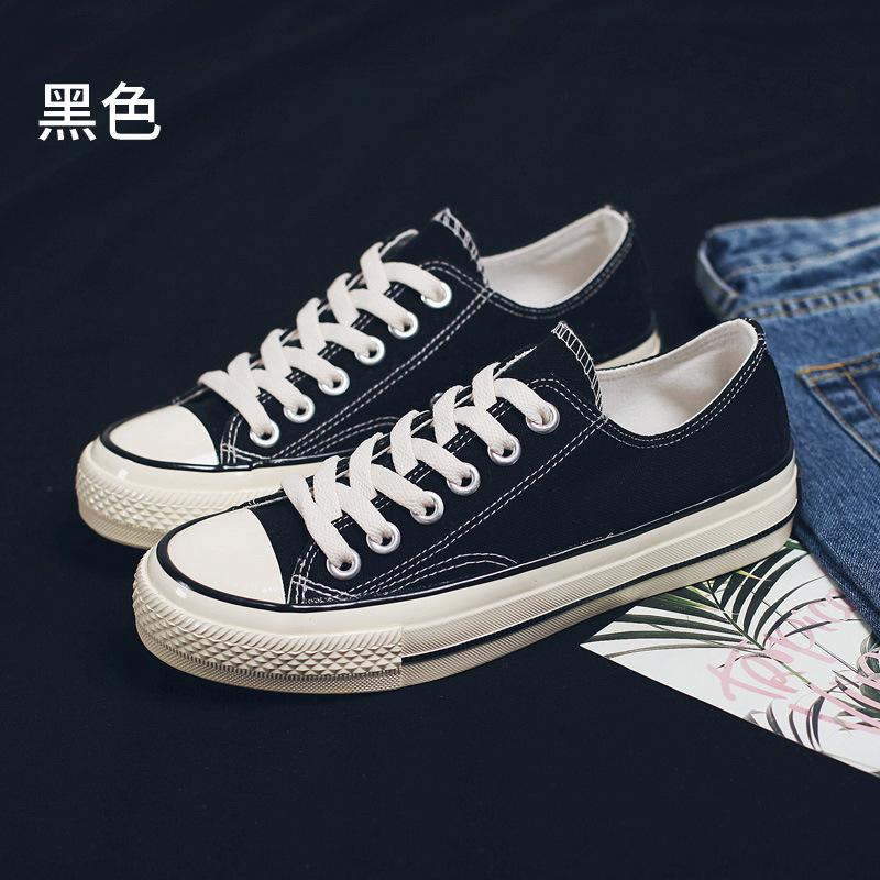 Красивые осенние базовые эспадрильи студенческие дышащие на плоской подошве гонконгский стиль 35