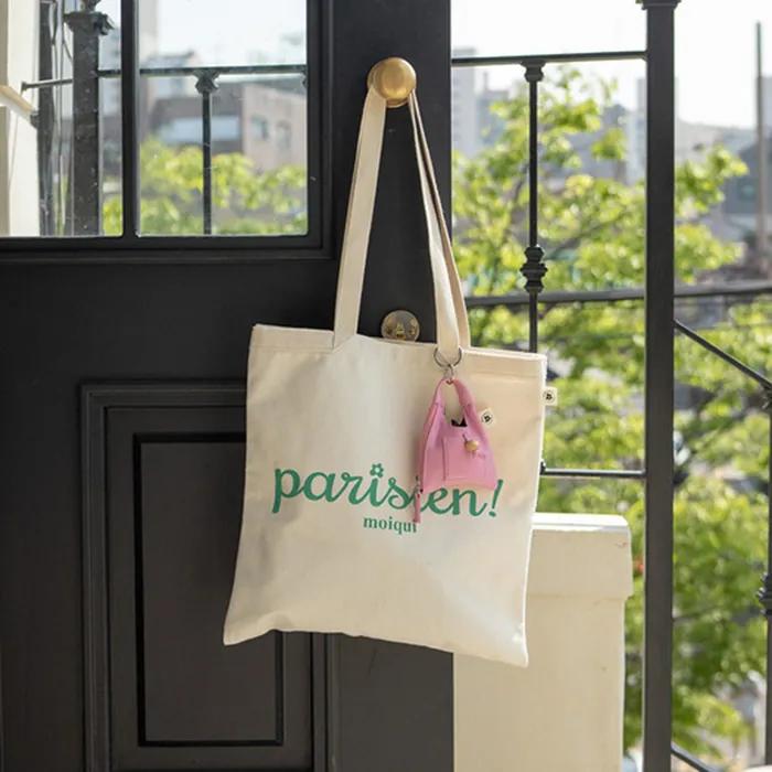 Parisien Canvas Bag + Choose 1 of 3 Keyring/Pouch Set