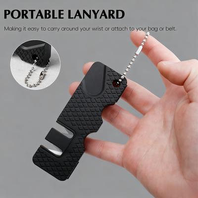 Knife Sharpener Mini Outdoor Grindstone Portable Multifunctional Sharpener Camping Knife Sharpening Tool Kitchen Utensils