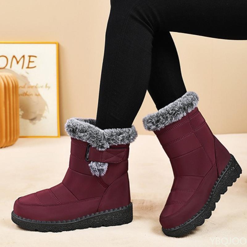 Fashion Fashion Women's Snow Boots Winter  Female Ankle Boots Warm Plus Size Simple Comfortable Versatile Casual