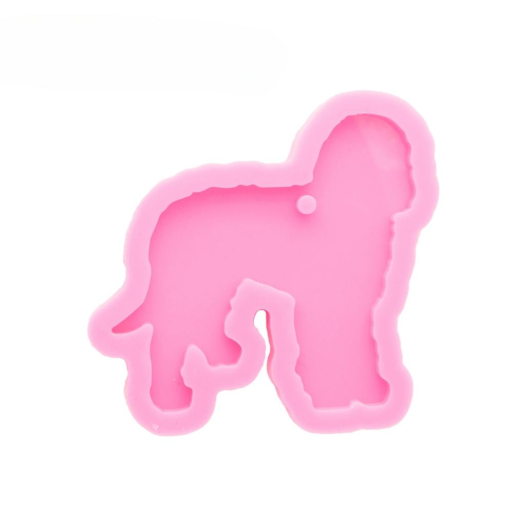 Hunde Silikon Gießformen für Schlüsselanhänger - Epoxid DIY Schmuck Handwerkzeug - Harz Schmuckformen