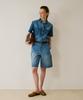 Covernat Woman Bermuda Denim Shorts Blue