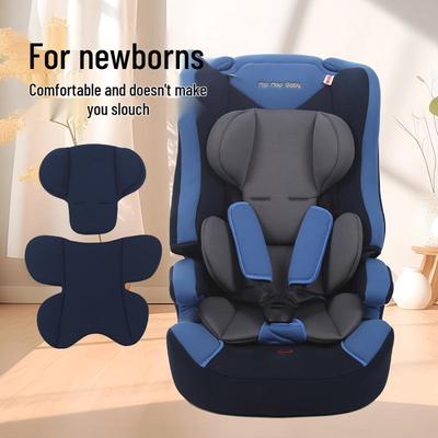 All-Season Washable Child Safety Seat Cushion with Lumbar and Head Protection for Strollers