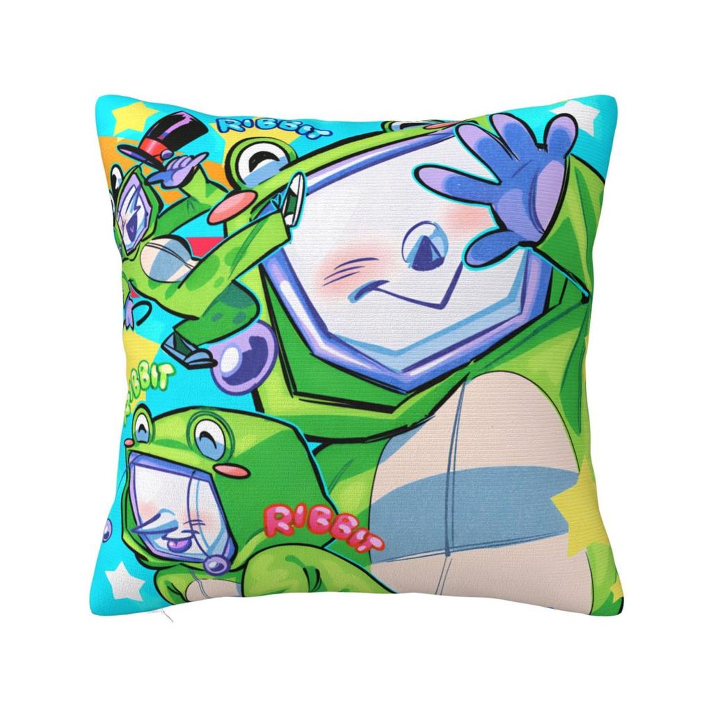 Funda de almohada del juego Spamton de Deltarune, funda de almohada linda y divertida, funda de cojín suave con estampado gráfico para silla de sala de estar