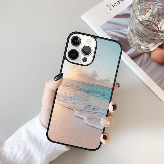 Summer Beach Ocean Waves Phone Case For iPhone 17 Air 16 pro max 15 14 plus 12 13 Soft Bumper Shell Cover coque