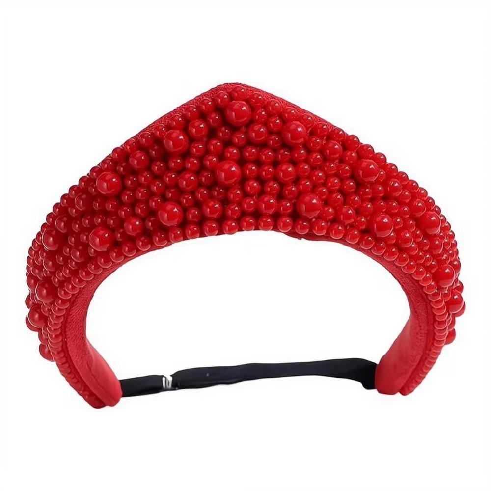 Faux Pearls Pearl Headband Rhinestone Rhinestone Hair Band Fashion Women Hair Jewelry Festival