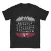 Stranger Alphabet Lights Cotton T Shirt For Men Summer  Vintage T Shirts O Neck Hippie Tees Big Size Cheap Tops