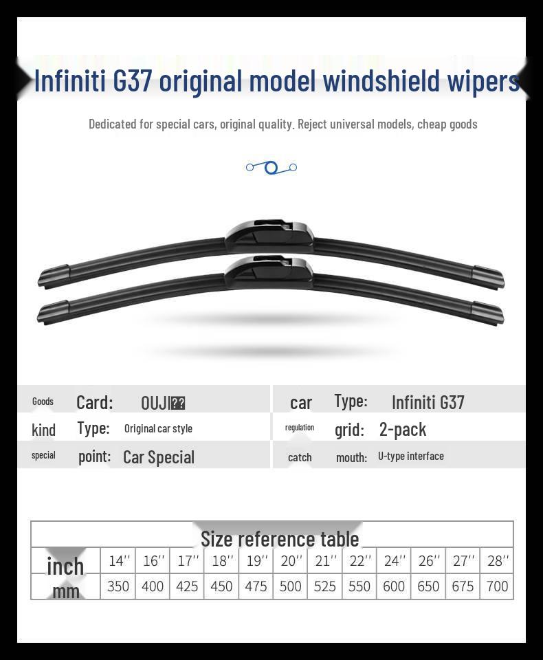 Infiniti G37 09-10 Wischerblatt Gummileiste