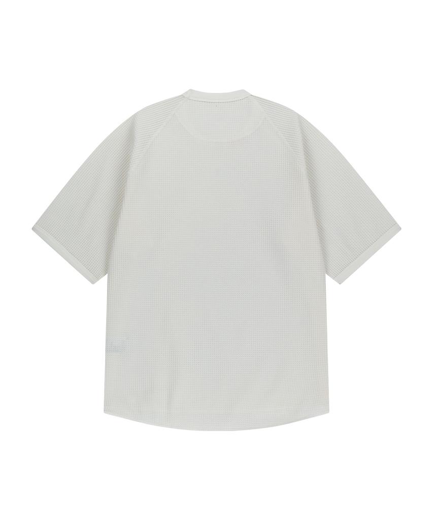 OFFGRID Waffle Uni Trail Raglan Short Sleeve Tee - Ivory