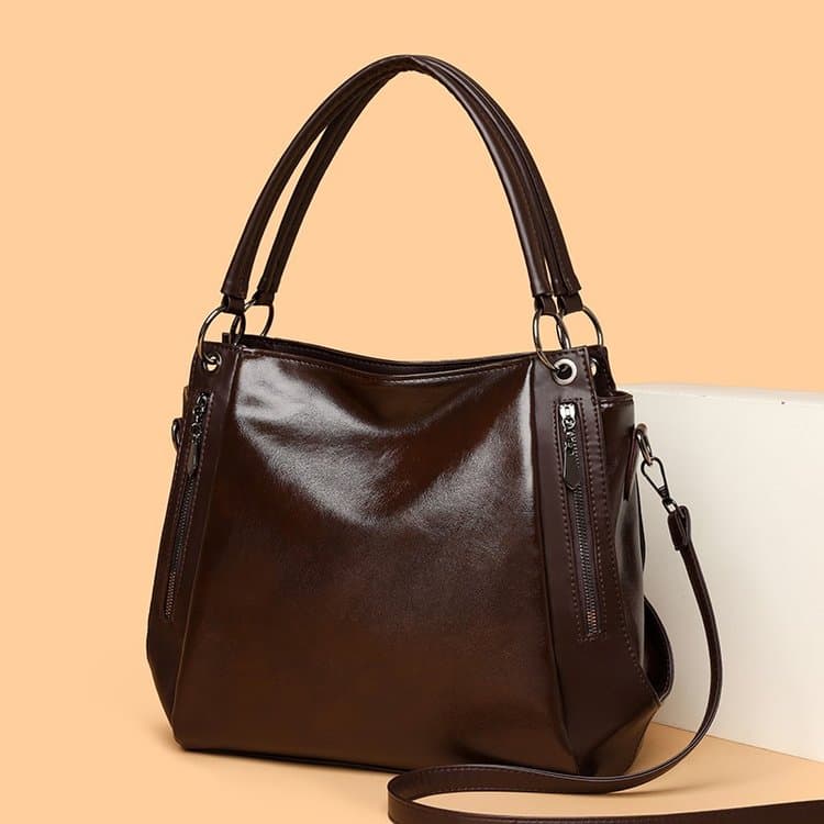 Duża torba typu tote, do noszenia w ręku, na ramię, vintage damska torba