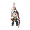 Little Girl Creative Forked Cartoon Keychain Pendant For Car And Decor Backpack
