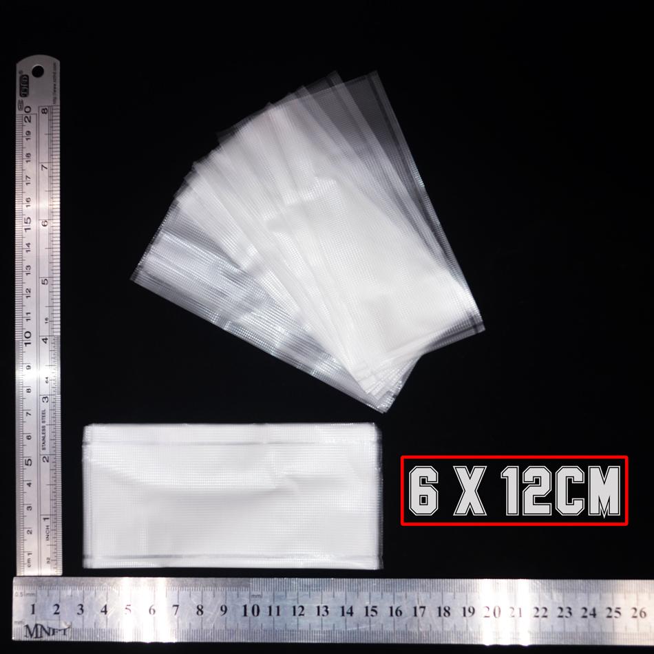MNFT 500Pcs Fast Dissolving Non Residue PVA Bags Sizes 6x12cm/8x12cm Carp Fishing Practical Fishing Tackle