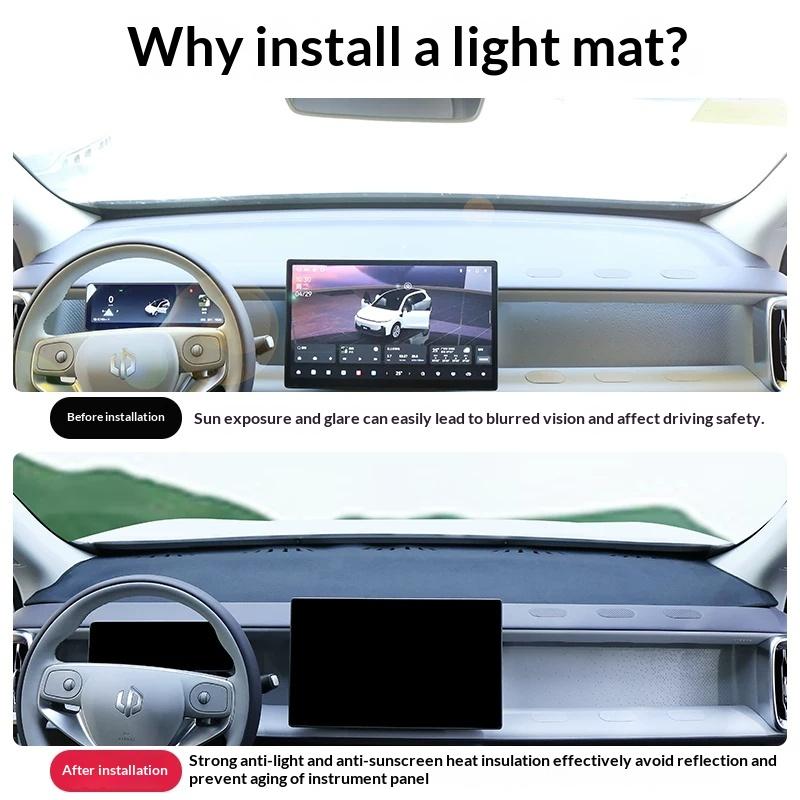 For Leapmotor C10 C16 C11 B10 B01 Lafa5 Car Dashboard Light Blocking Pad Central Control Desk Sun Protection Heat Insulation Mat