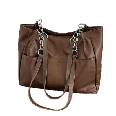 [Ishihara Liacceai] Women's Tote Bag, Shoulder Bag, Underarm Bag, Vertical Handbag, Soft, Pocket, Large Capacity, PU Leather, Lightweight,