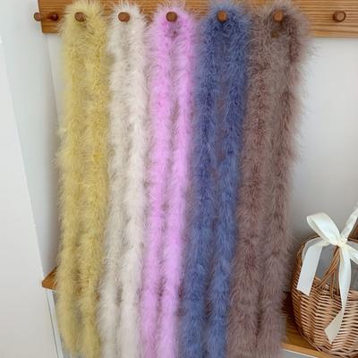 Colorful Feather Strips Turkey Feather Strips Performance Dance Costume Decoration Materials DIY Textile Accessories