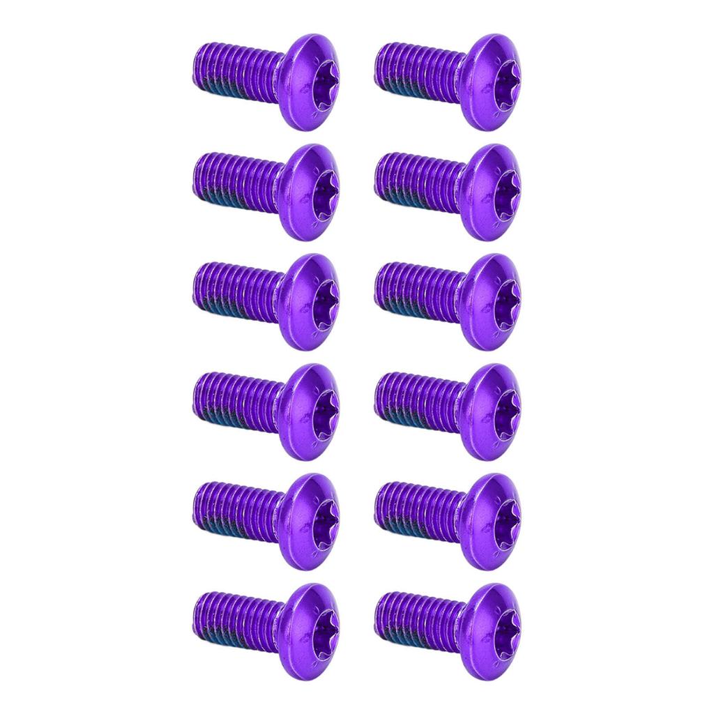 BOLANY 12pcs Mountain Bike Disc Brake Rotor Bolts Screws Alloy Steel Disc Rotor Screws