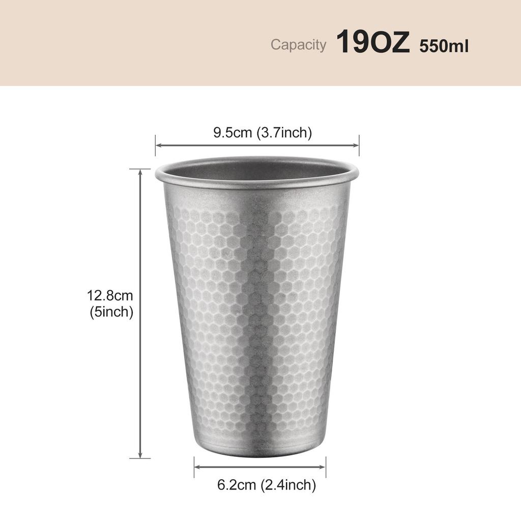 Food Grade Retro Series Imitation Old Single-Layer Cup Water Cup Tea Cup Coffee Cup Diamond Pattern South East Asia Japan And South Korea Best-Selling
