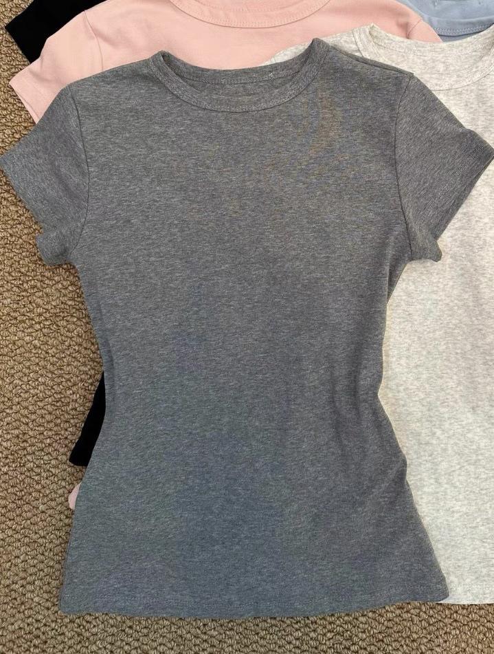 

Футболка женская облегающая в корейском стиле Yeyuan S (Up to 100 lbs)