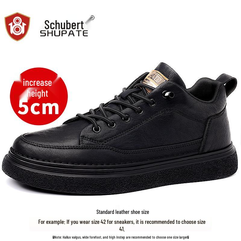 

Men s 2025 Trendy Genuine Leather Mid-Top Casual Sneakers - Breathable Sport Style for Autumn 43