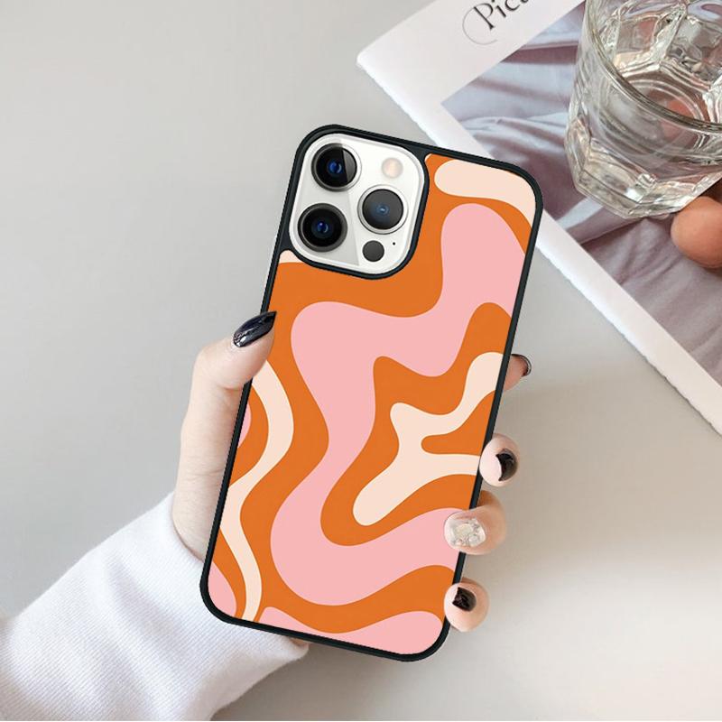 Retro Liquid Swirl Abstract Phone Case Cover For iPhone 17 Air 16 15 14 plus 12 13 pro max coque Shell Fundas