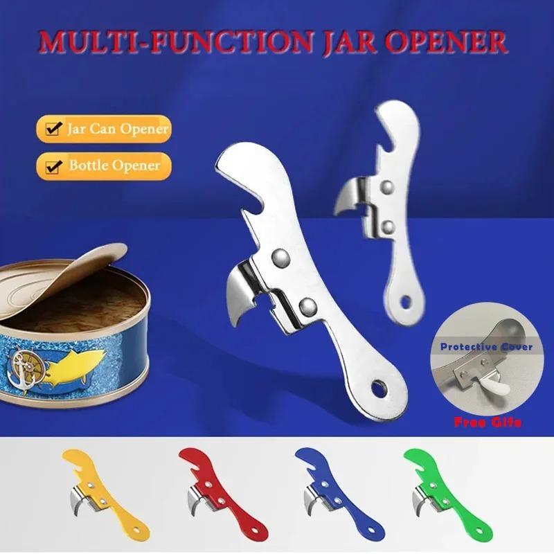 Portable Bottle Jar Opener Pure Color Kitchen Gadget Household Can Opener For Emergency Bottle Opener Party Supplies
