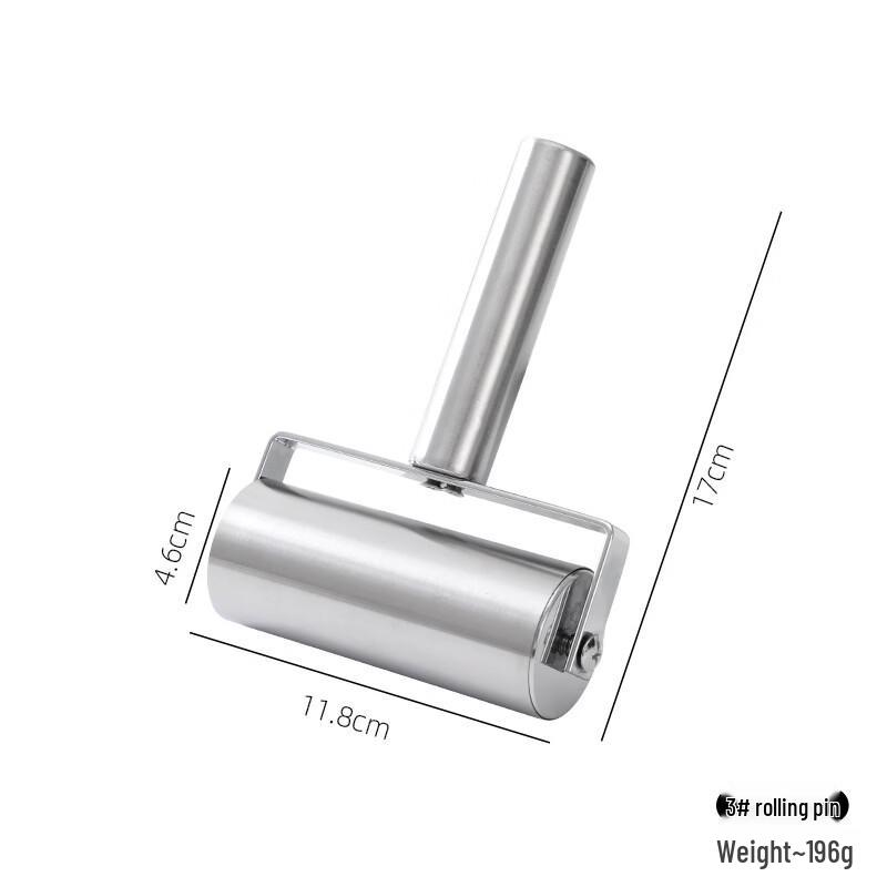 Ru Han Double-Headed Stainless Steel Non-Stick Rolling Pin