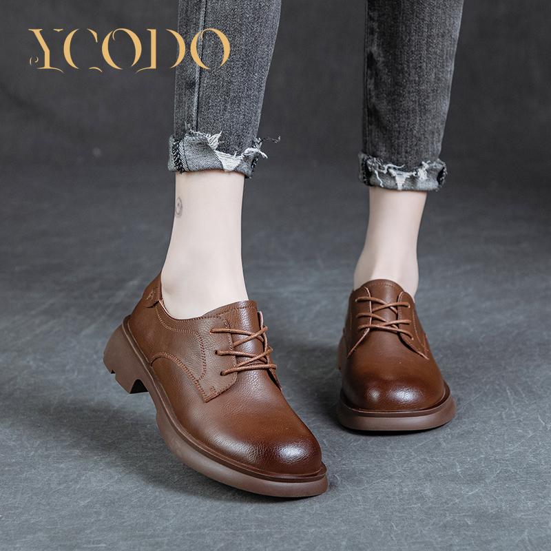 Frauen und Mädchen Studenten Sommer Frühling Herbst Natürliche Leder Casual