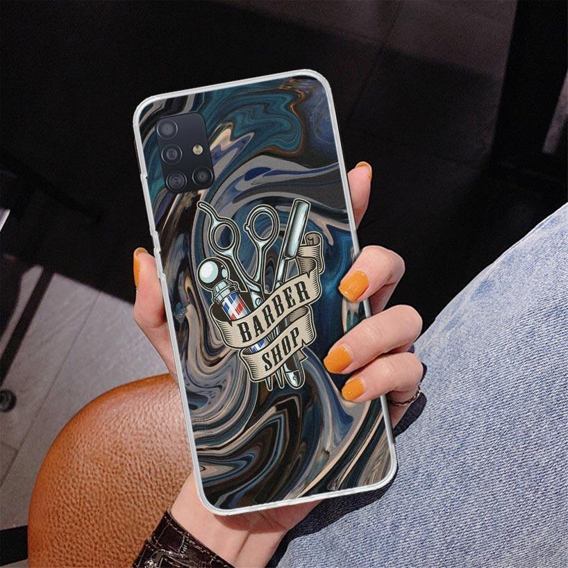 Hair Stylist Scissors Brush Phone Case For Samsung Galaxy A52 A32 A22 A12 A51 A31 A50S A30S A20S A10S Note 20 Ultra 10 Plus S10