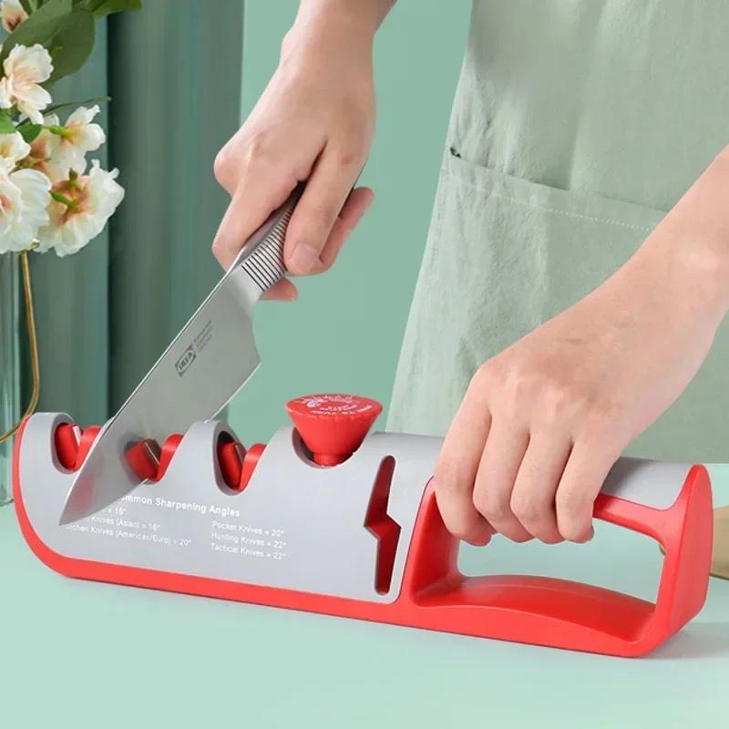 One piece set of high-precision four in one knife sharpener, diamond knife sharpener, multifunctional fast knife sharpener