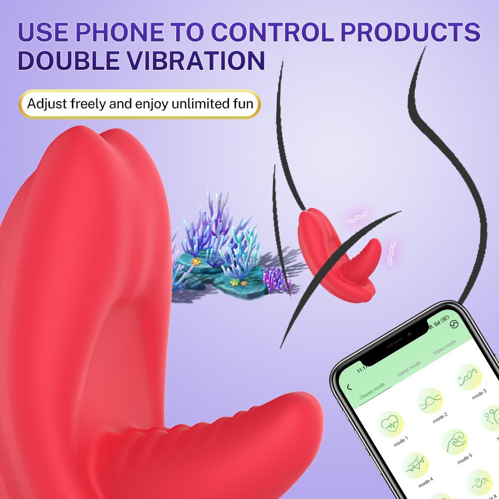 Mini Clitoral Vibrator Female Nipple G-spot Massager Wearable APP Control Masturbator Jumping Eggs Adult Couple Sex Toys 18+