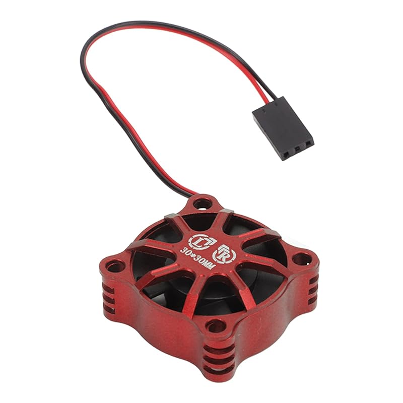 

Brushless motor fan, RC cooling fan with solid structure, 1/10 1/12 1/8 For RC cars (red)