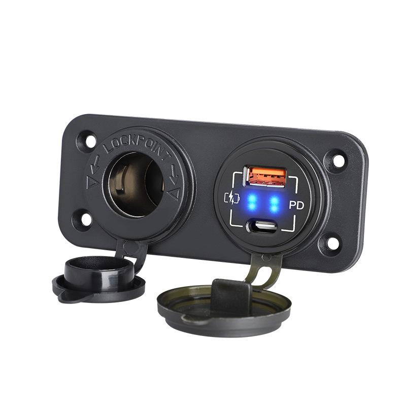 Dual USB Car Charger for Vehicles & Boats (12-24V)