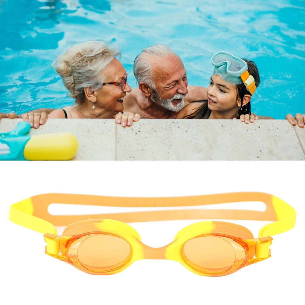 Children Swimming Goggles Clear View Eye Wear Swim Glasses PC Eyeglass for Boys Girls