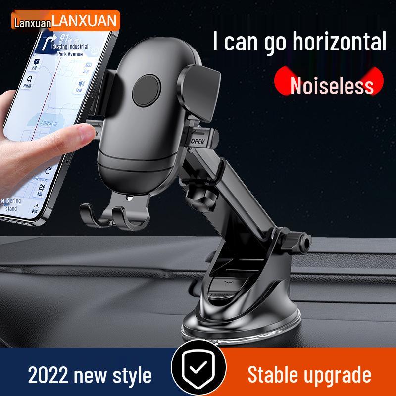 Universal Telescopic Car Phone Holder with Air Vent and Dashboard Mount
