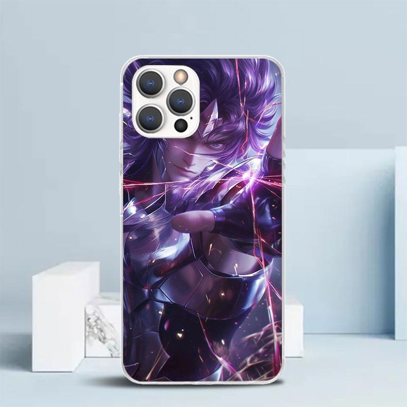 Saint Seiya Cool Soft Cover for iPhone 16 17 Air 15 14 Pro Max 16E Phone Case 13 Mini 12 11 7 SE 8 Print Pattern Fit Cases 16 17