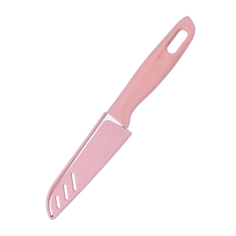 JIN NIANG ZI Home Kitchen Fruit Knife Melon Fruit Peeler Belt Knife Set Pocket Knife Lightweight Sharp Convenient Paring Knife