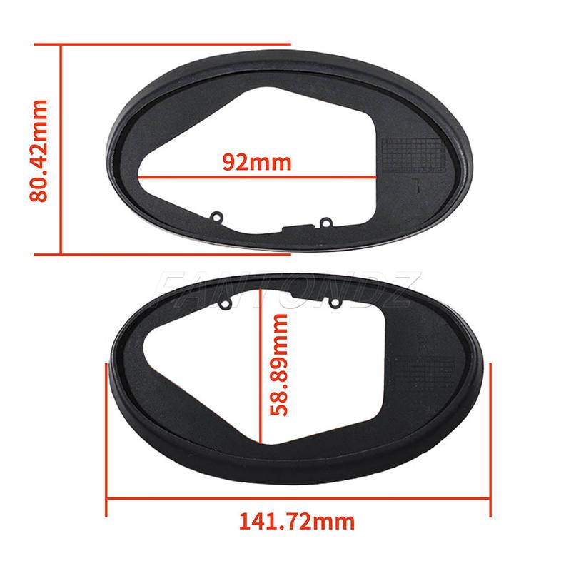 51167058083 51167058084 1Pair Door Side Mirror Gasket Rubber Pad Sealing Ring For MINI Cooper R50 R52 R53