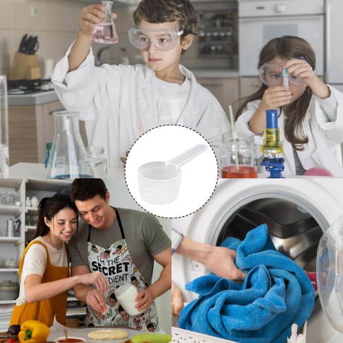 4 Measuring Scoops, Protein Scoops, Food Scoops, 30g Powder Protein Scoop, Plastic Reusable Spoons for Milk Powder, Protein Powder, Flour, and Other K