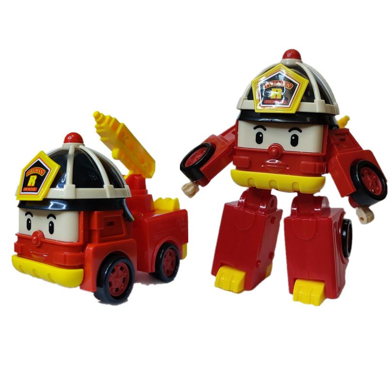 Korea Polis Robocar Robot Deformation Transformation Amber Roy Haley Anime Action Figure Cartoon Kids Toy For Children