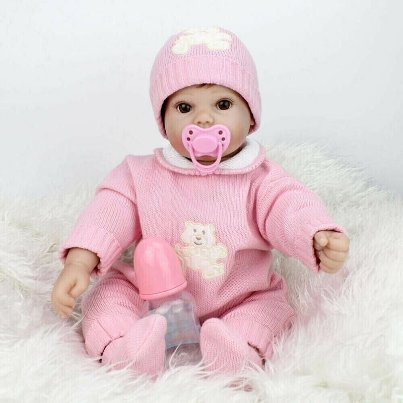 

Силикон 22 Новорожденные Куклы Реборн Реалистичный Винил Бебе Подарок на День Рождения для Девочки