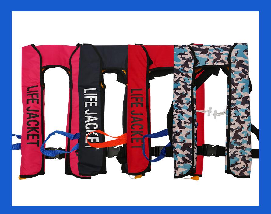 Inflatable Lightweight Adult Fishing Life Jacket with High Buoyancy for Boating, Portable and Automatic CCS Model