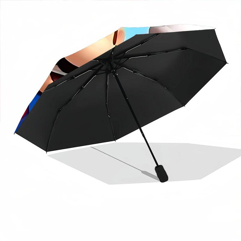 1pc Mario Adventure Automatic Open/close Folding Portable Umbrella with 8-Rib Structure for Women/Men, All-Season Use a0901137