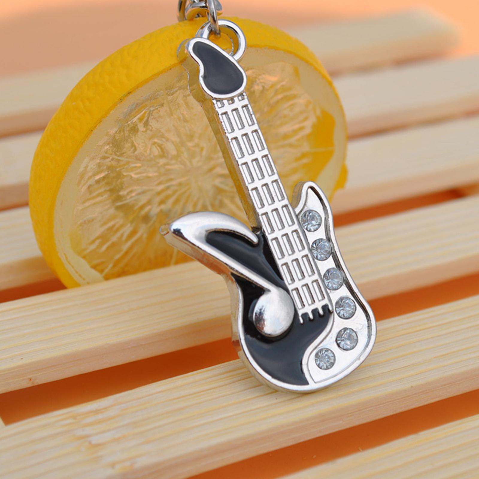 

Violin And -shaped Guitar Bottle Opener Keychain Creative Design One Size білий