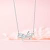 Girls Collar Diamante Bowknot Necklace Jewelry Choker Chain Glinting Crystal