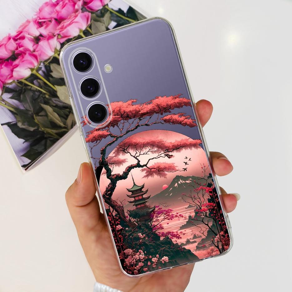 For Samsung Galaxy S24 Plus Case SM-S926B Cute Fashion Painted Cover Soft Slim Phone Case For Samsung S24 Ultra S 24 S24+ Fundas