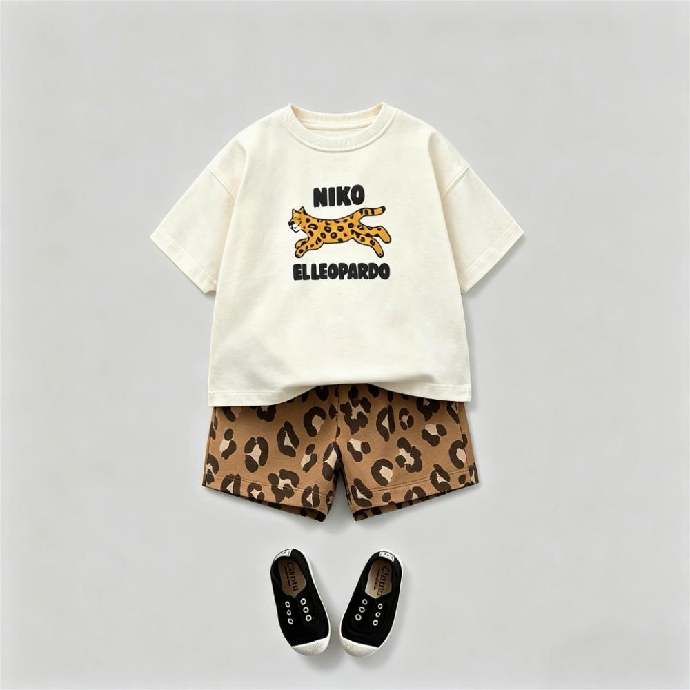 Summer New Children Short Sleeved Suit T-shirt + Shorts Girl Boy Casual Tracksuits Kids Clothing Simple Fashion Tshirts Outfits