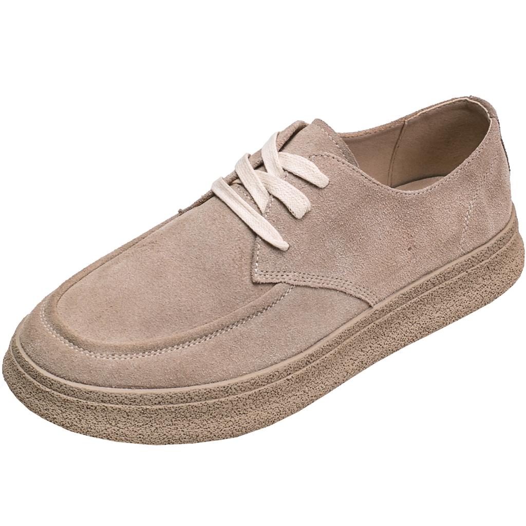Pánské ležérní boty z semišové kůže Klasické Retro Pohodlná Měkká podrážka Řidičské Pánské Outdoorové Oxfords boty Šněrovací Baleríny Tenisky
