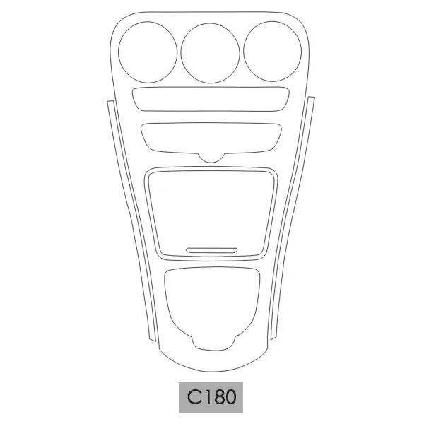 Car Styling Interior Accessories For Mercedes Benz C180 200 GLC260 High Quality TPU Car Transparent Protective Film Stickers