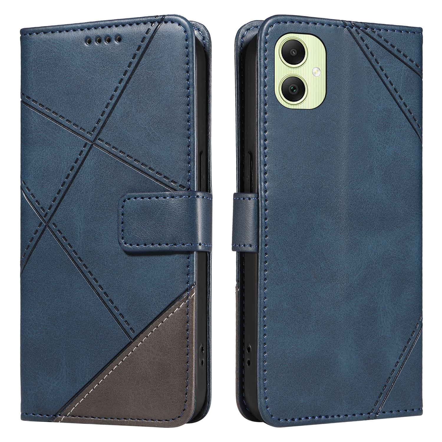 

For Samsung Galaxy A05 4G Case Folding Stand Leather Phone Cover Geometric Line E