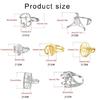 Sturdy Brass Earring Components Jewelry Accessory for Handmade Jewelry Fashionable  2 Pieces Included Home Decoration